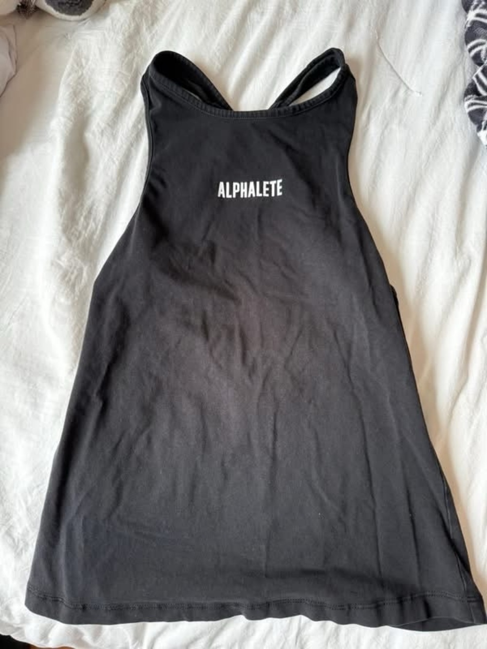 Alphalete Black Tank with Open Back